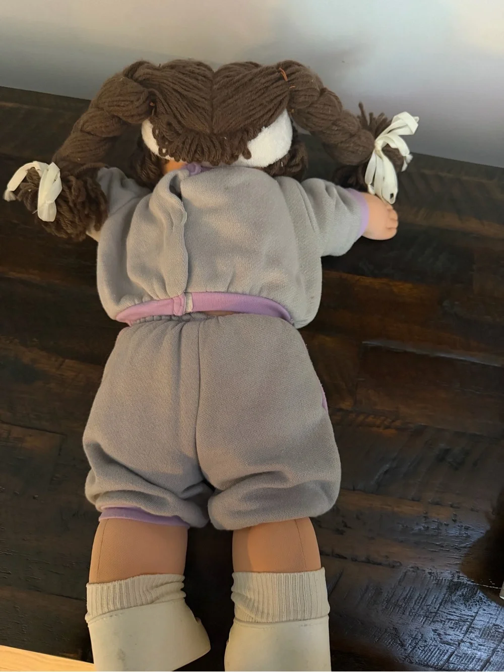 Pair of 1980s Cabbage Patch Dolls in Mint Green and Lavender
